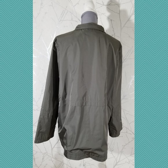 Cinzia Rocca Metallic Gray Button Front Coat - Picture 4 of 7